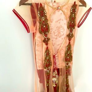 Formal party wear jacket style salwar kameez dress